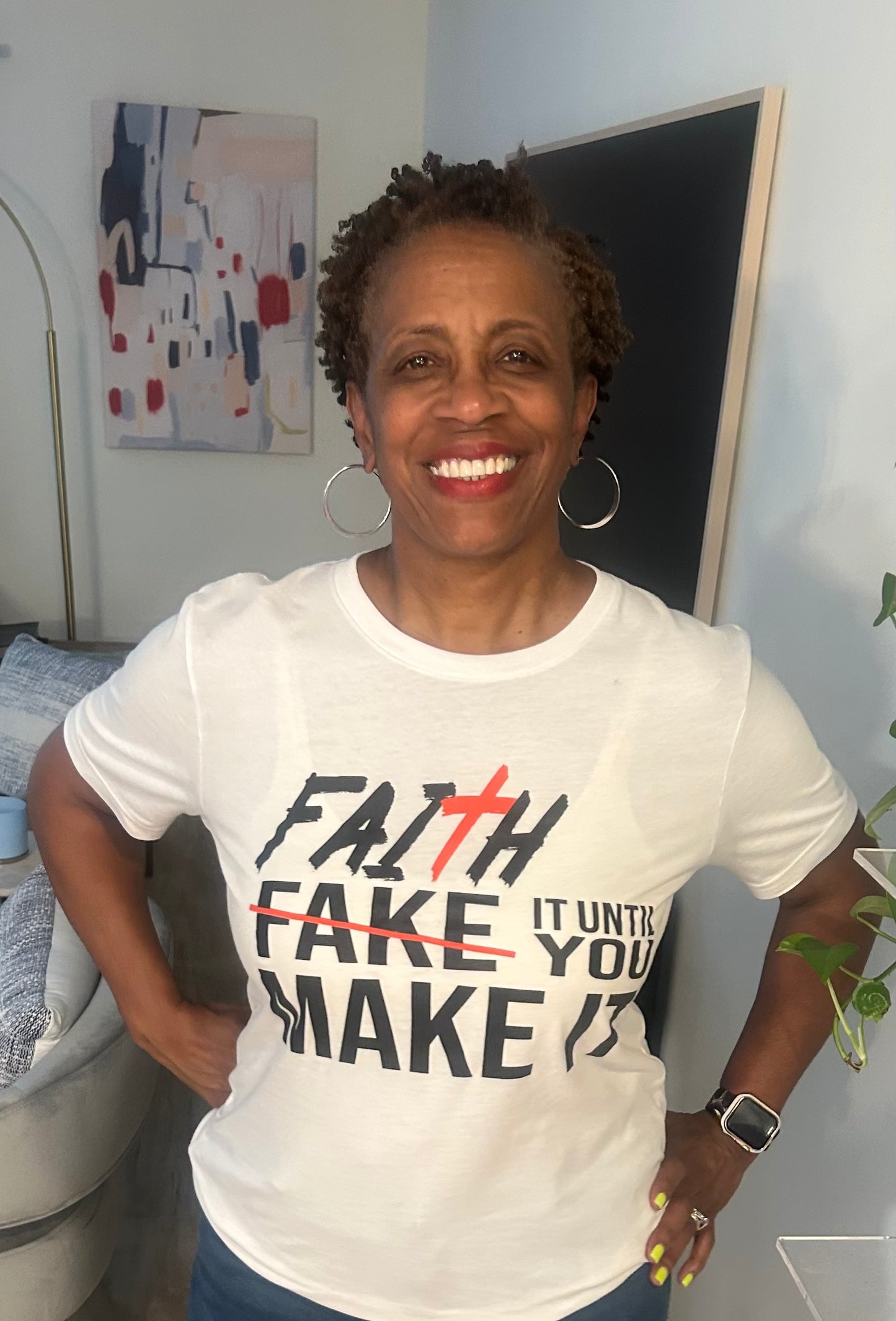 *CLOSEOUT* Faith It Shirt - white