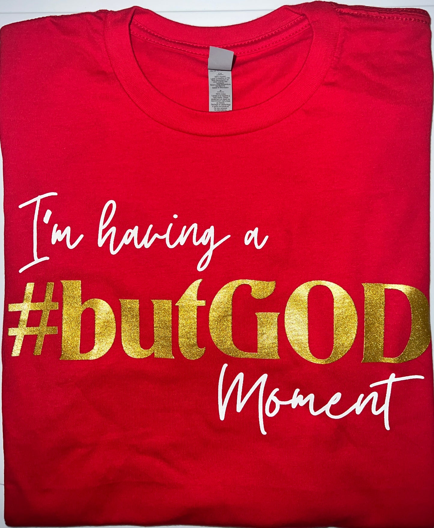 #butGOD 2.0 - metallic gold (red)